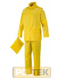 COMPLETO ISSA POLIESTERE/PVC GIALLO tg. L