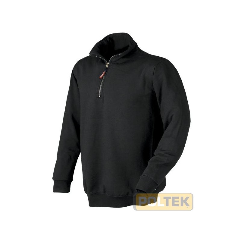 FELPA ISSA MEZZA ZIP VERENA NERO tg. L