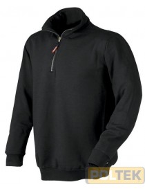 FELPA ISSA MEZZA ZIP VERENA NERO tg. S