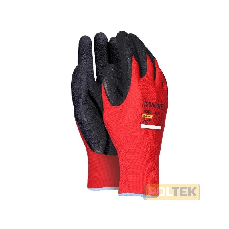 GUANTO ISSA LATTICE RED SKIN CATCH SPALMATO tg. 10