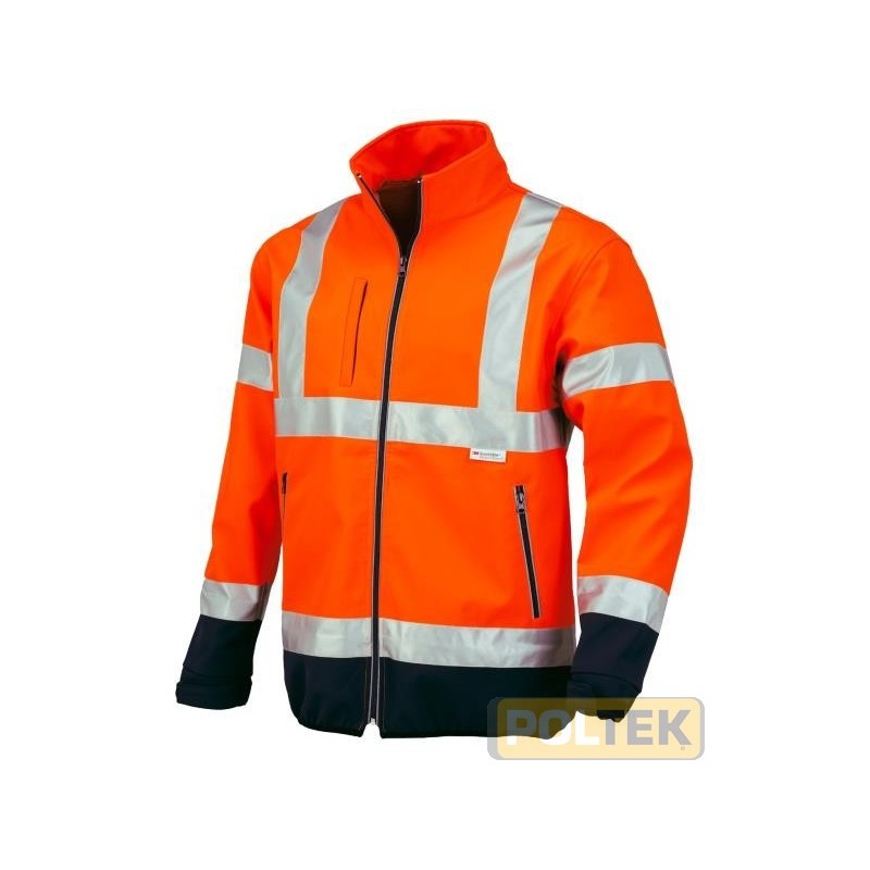 Finalmente un capo in Alta Visibilità certificato in softshell; tutti i vantaggi di questo materiale (leggerezza, traspirabilit