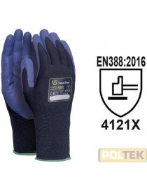 GUANTO ISSA NYLON 18 AGHI LIGHT SPALMATURA NITRILE tg. 8