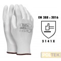 GUANTO ISSA NYLON SPALMATO POLIUR. BIANCO tg. 11