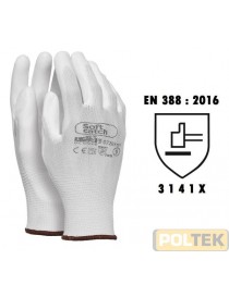GUANTO ISSA NYLON SPALMATO POLIUR. BIANCO tg. 7
