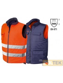 GILET ISSA REVERSE ALTA VISIBILITA' ARANCIO EN471 tg. XXL