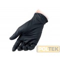 GUANTO REFLEXX N78 NITRILE NERO NO POLVERE tg. M