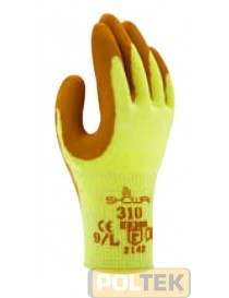 GUANTO SHOWA LATTICE ARANCIONE SU MAGLINA SH310 tg. 8/M