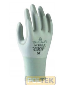 GUANTO SHOWA ANTISCIVOLO NITRILE BIANCO tg. 7/M