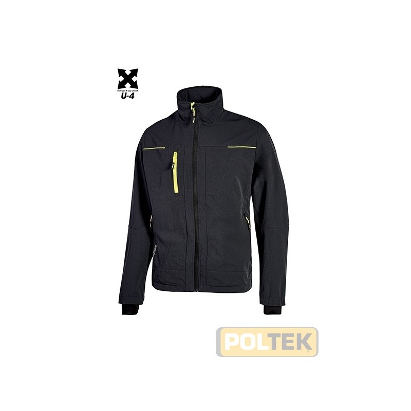 Giacca in tessuto U-4 (U-Power 4 way stretch) molto comoda, resistente, morbida sulla pelle, idrorepellente, traspirante e asciu