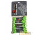 LACCI PIATTI VERDI FLUO U-POWER cm 100 (5 paia)