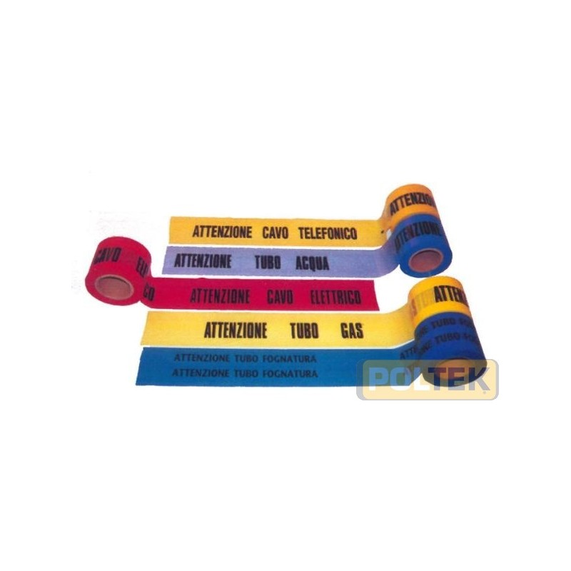 NASTRO SEGNALETICA mm 100 mt 200 FOGNATURA