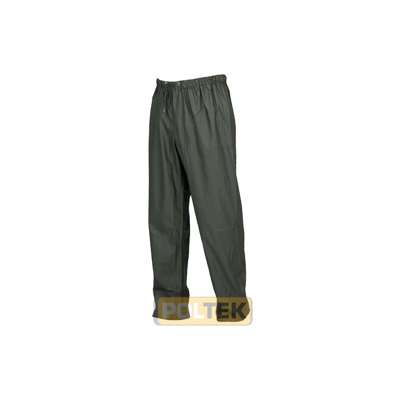 PANTALONE ISSA POLIURETANO LLUVIA FODERATO VERDE tg. L