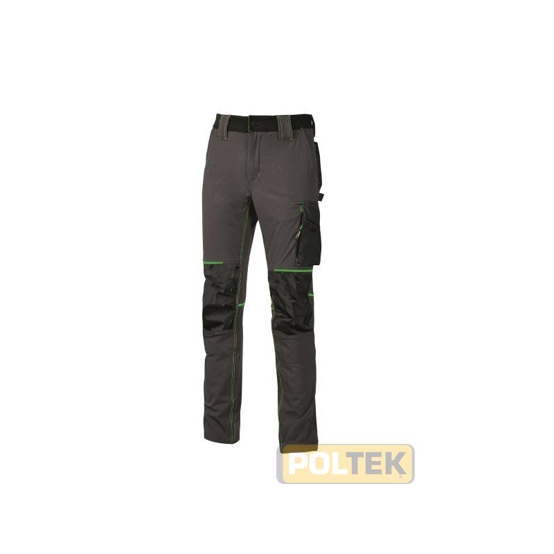 Pantalone in tessuto U-4 (U-Power 4 way stretch) molto comodo, resistente, morbido sulla pelle, idrorepellente, traspirante e as
