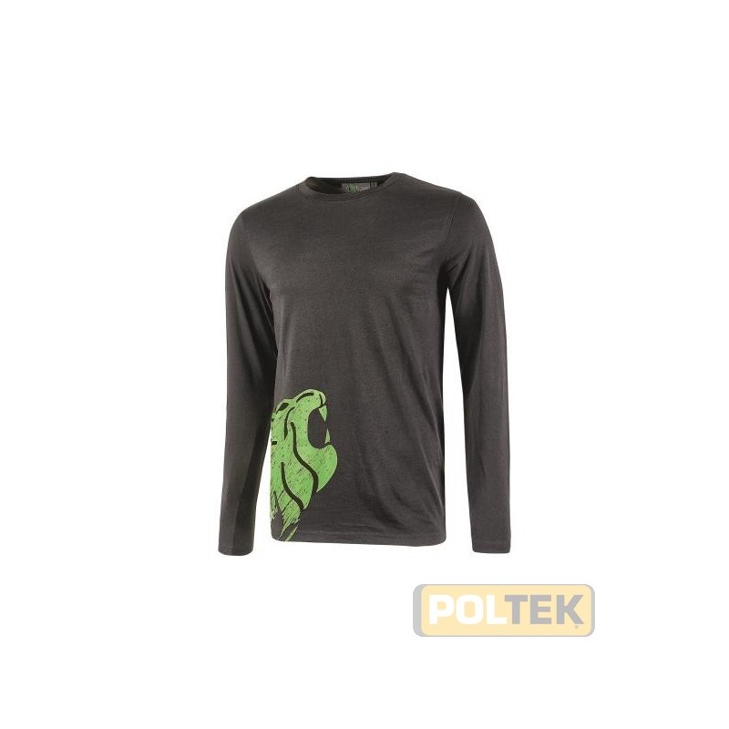 T-SHIRT MANICA LUNGA U-POWER ALIEN ASPHALT GREY tg. M