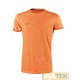 T-Shirt manica corta in 100% cotone fiammato in colori fluo. Tessuto di alta qualità in cotone con filato "slub cotton” (coto