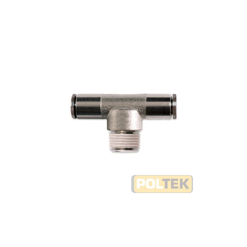 RACCORDO RAPIDO PER TUBO A "T" CONICO MASCHIO 1/4 d.10