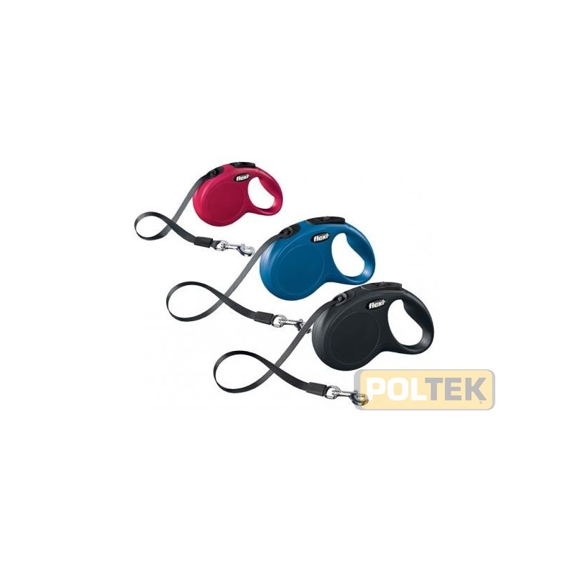 GUINZAGLIO FLEXI NEW CLASSIC FETTUCCIA tg. M 5mt 5 BLU