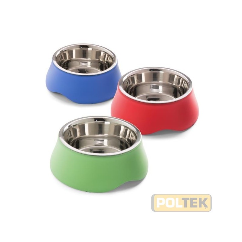 Diva la doppia ciotola per cani e gatti comoda e ideale per cibo secco o umido oppure acqua. Dalla base in plastica rigida si es