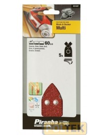 CARTA ABRASIVA VELCRO MULTILEVIGATRICE g 60 (bl. pz.5)