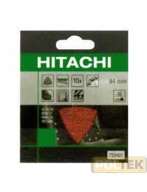 CARTA ABRASIVA VELCRO DELTA HIKOKI 94mm g 40 (bl pz.10)