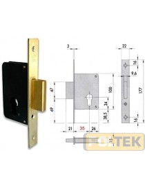 SERRATURA CISA INFILARE A CILINDRO E40