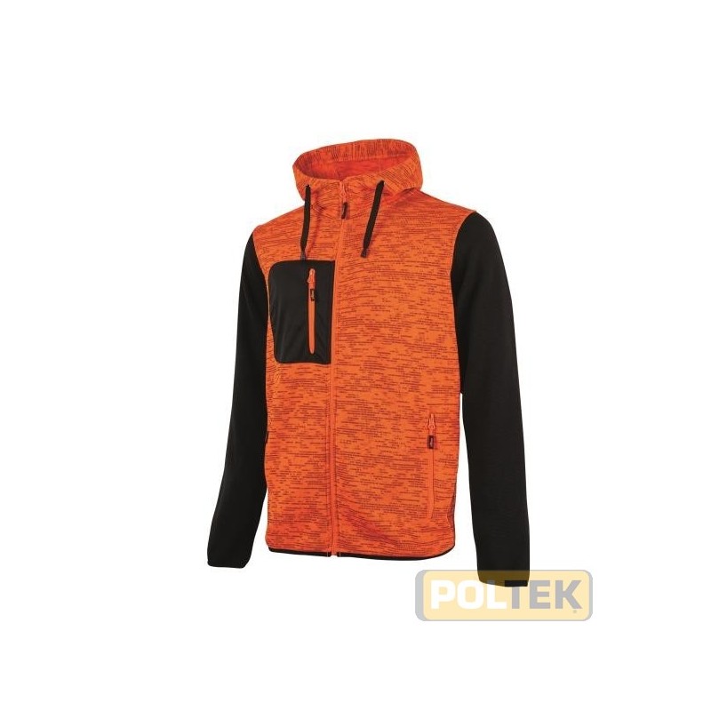 FELPA U-POWER RAINBOW ARANCIO FLUO tg. XXL
