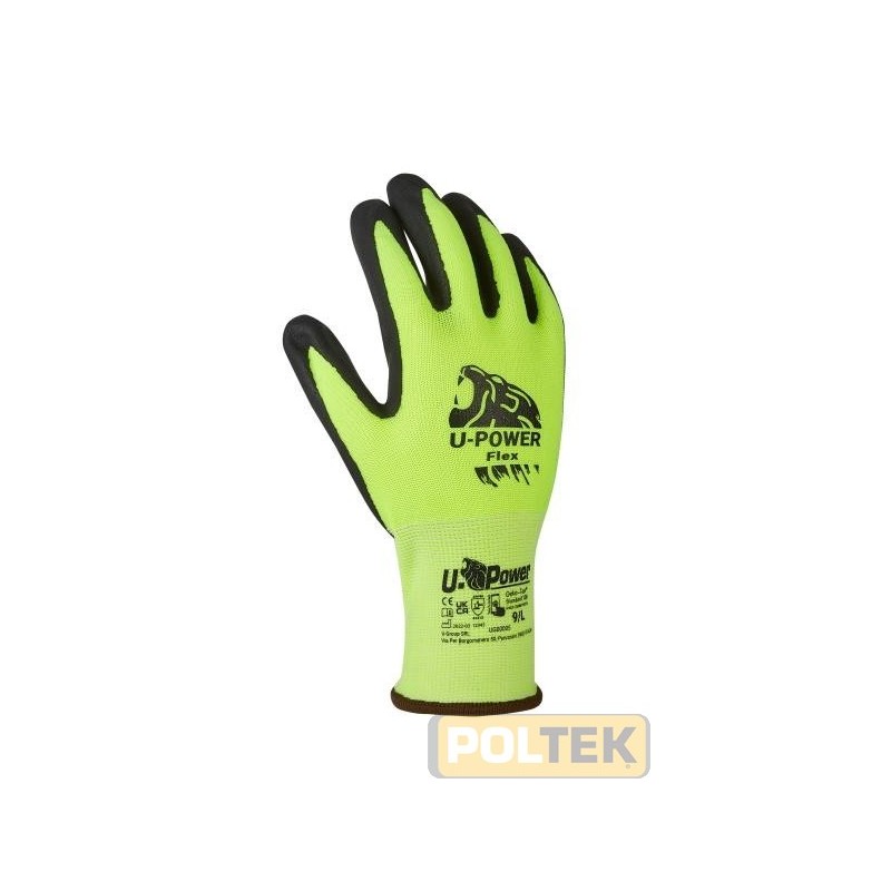 GUANTO U-POWER FLEX VERDE FLUO tg. 11