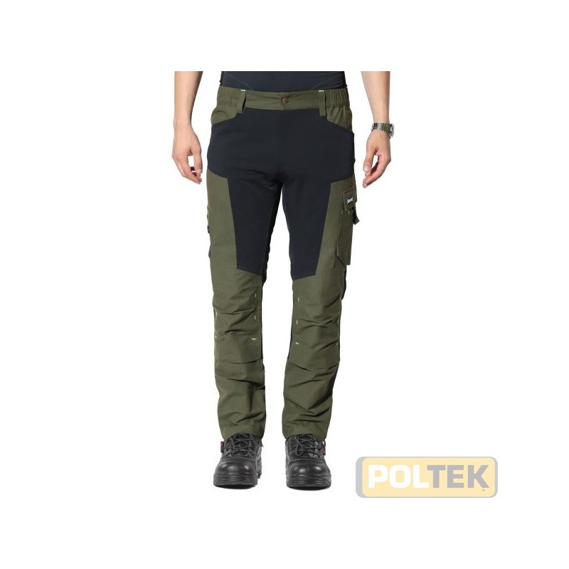 PANTALONE ISSA FLEXARD VERDE NERO tg. M