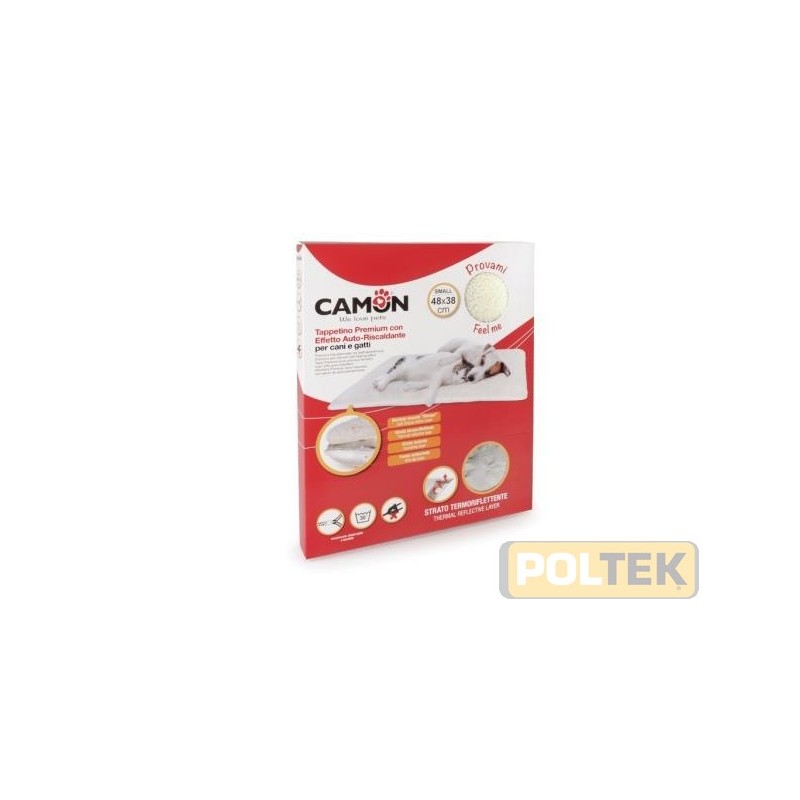 Questo innovativo tappetino, grazie alla sua particolare struttura interna, è ideale per riscaldare e isolare l’animale dalle