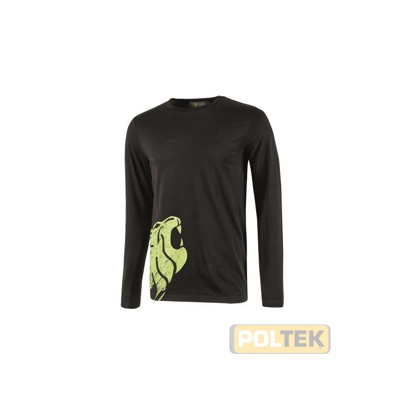 T-SHIRT MANICA LUNGA U-POWER ALIEN BLACK CARBON tg. M