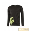 T-SHIRT MANICA LUNGA U-POWER ALIEN BLACK CARBON tg. XXL