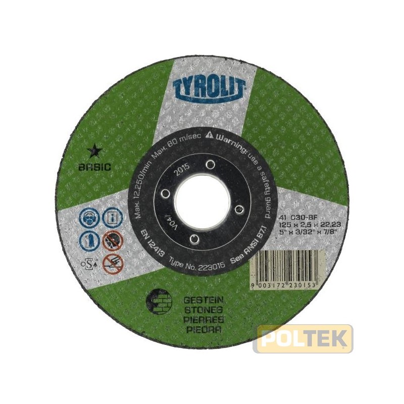 Grazie alla sua elevata capacità di taglio, la mola troncatrice BASIC* consente all'operatore di lavorare con un dispendio di e