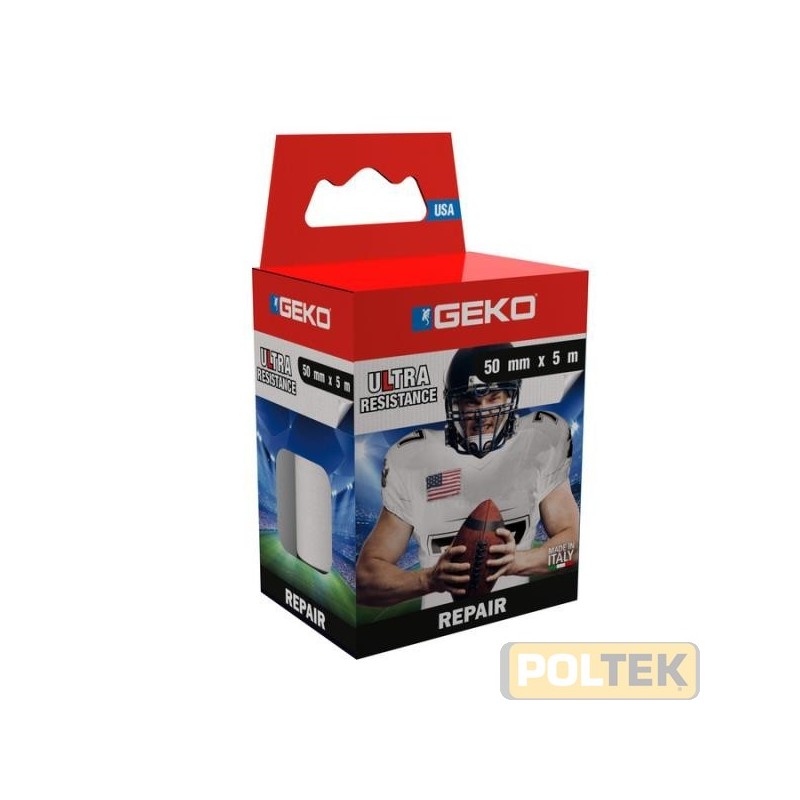 Nastro fortemente adesivo, antiabrasione, impermeabile all'acqua e all'aria. Formato da 3 strati rinforzato da una trama in mate