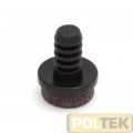 PUNTALE A PERNO PVC NERO CON FELTRO d. 8 (PZ.8)