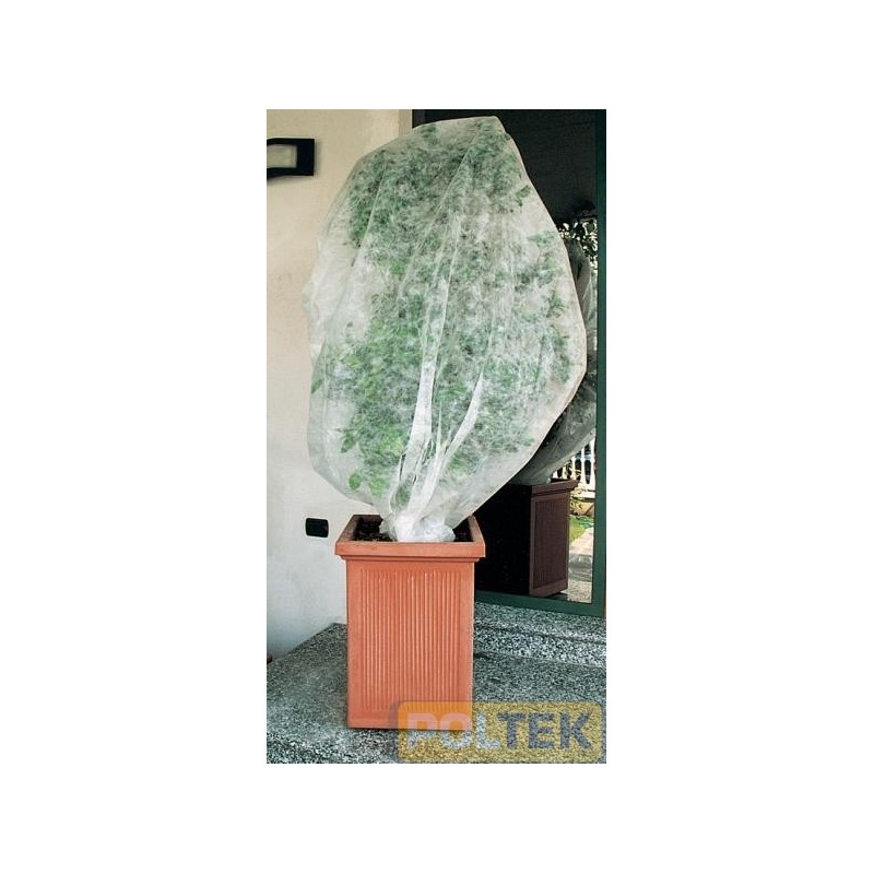 Telo "tessuto non tessuto" in polipropilene, stabilizzato ai raggi UV, per proteggere fiori ed ortaggi dal gelo e dai repentini 