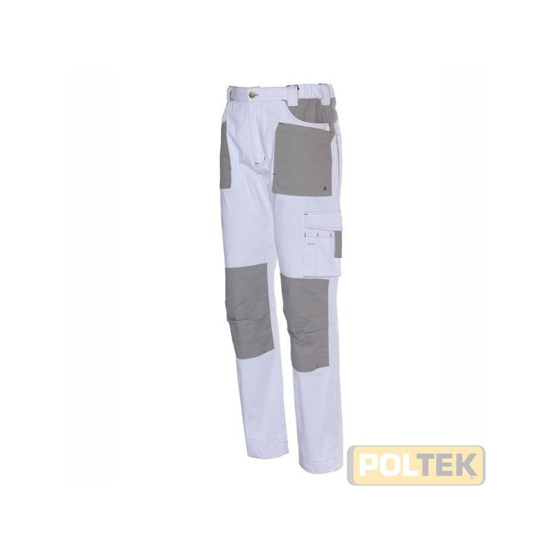 Pantalone confezionato con tessuto di cotone elasticizzato ISSATECH che permette la massima liberta' di movimento e quindi la ma