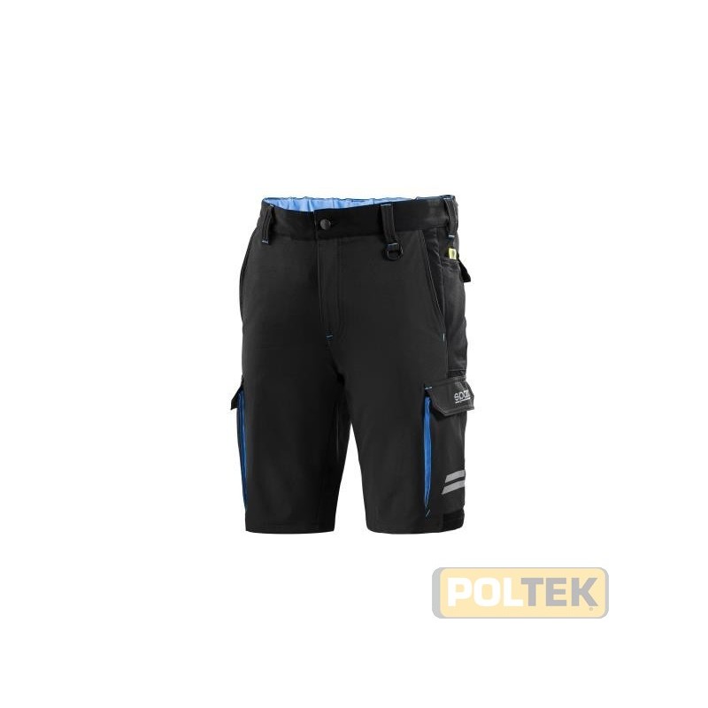 BERMUDA SPARCO TECH NERO/AZZURRO tg. XXL
