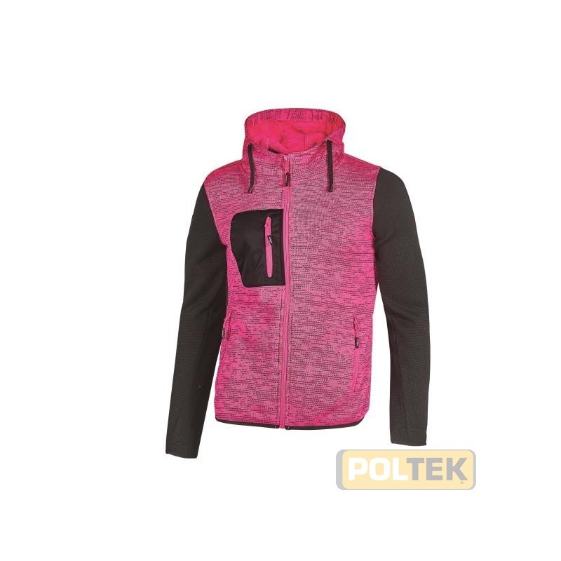 FELPA U-POWER RAINBOW PINK FLUO tg. S