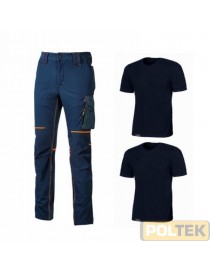 KIT PANTALONE U-POWER WORLD DEEP BLUE + 2 T-SHIRT tg. M