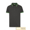 POLO U-POWER WAY ASPHALT GREY/GREEN tg. M