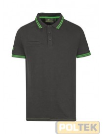 POLO U-POWER WAY ASPHALT GREY/GREEN tg. S
