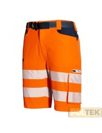 BERMUDA ISSA SOFTSHELL A.V. ARANCIO/BLU EN20471 tg. M