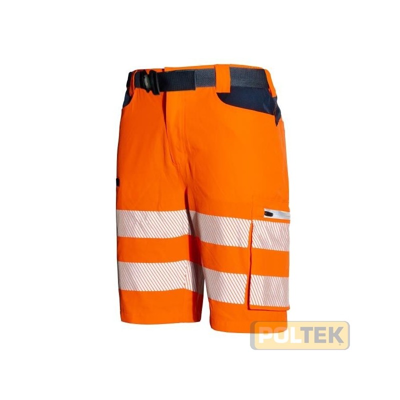 BERMUDA ISSA SOFTSHELL A.V. ARANCIO/BLU EN20471 tg. M