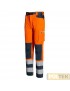 PANTALONE ISSA SOFTSHELL A.V. ARANCIO/BLU EN20471 tg. XL