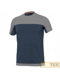 T-SHIRT ISSA STRETCH GRIGIO/BLU tg. M