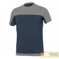T-SHIRT ISSA STRETCH GRIGIO/BLU tg. XL