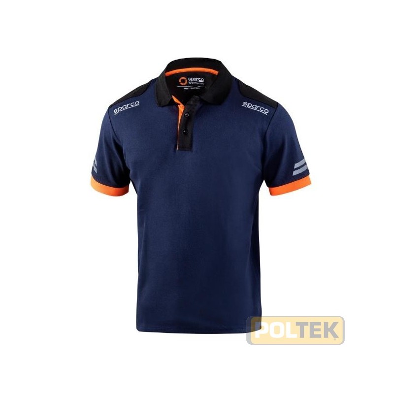 POLO SPARCO TECH TOLEDO BLU/ARANCIO tg. L