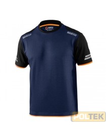 T-SHIRT SPARCO TECH TUCSON BLU/ARANCIO tg. L