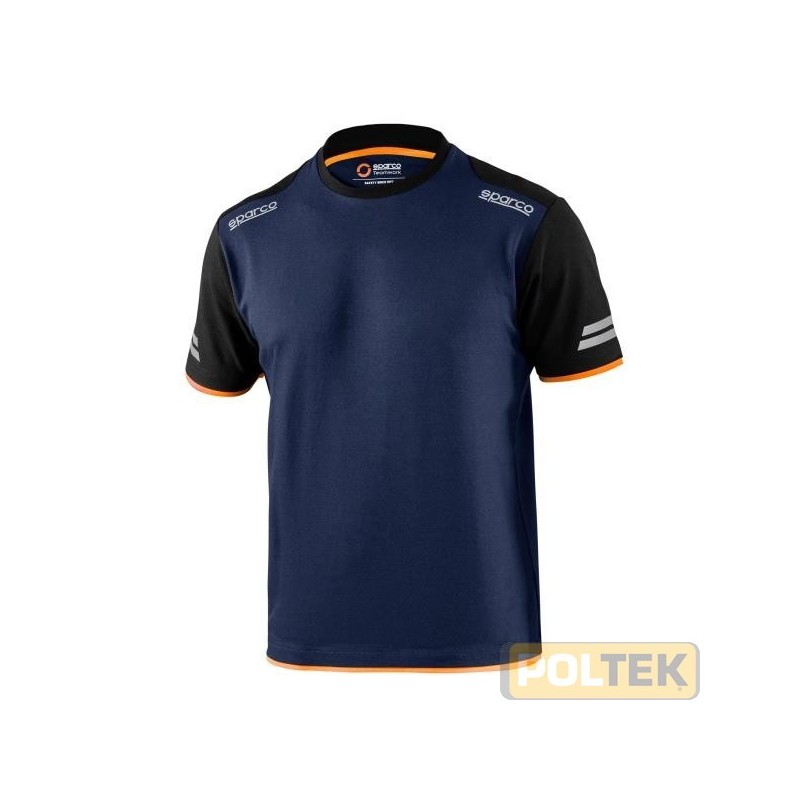 T-SHIRT SPARCO TECH TUCSON BLU/ARANCIO tg. XL