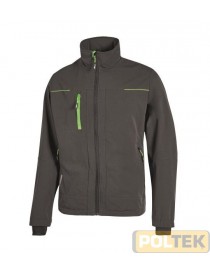 GIACCA U-POWER PLUTON ASPHALT GREY/GREEN tg. XL